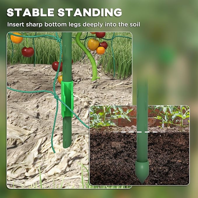 Vertical Growing Arch for Small Spaces 6.8’ High A-Frame Trellis with Coated Steel Frame Maximizes Garden Yield for Cucumbers Peas and Pole Beans