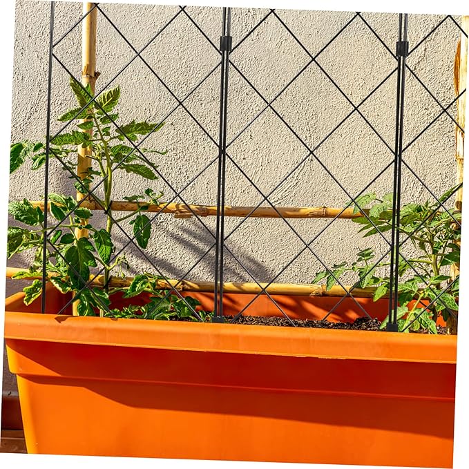 Multifunctional Foldable Climbing Plants Rack Rustproof Garden Trellis Support Stand for Vine Flowers Vegetables and Fruits Stable Frame for Outdoor Gardening and Healthy Plant