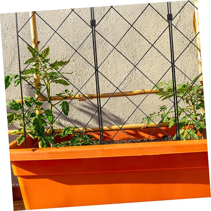 Multifunctional Foldable Garden Trellis Plant Support Rack for Climbing Vines Beans Cucumbers Grapes Iron Stand for Outdoor and Indoor Gardening