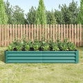 Raised Garden Bed Outdoor 6×3×1ft Metal Raised Rectangle Planter Beds for Plants Vegetables and Flowers - Green