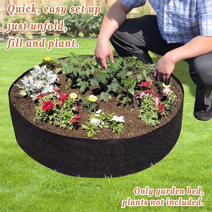 Strong Camel Big Bag Bed Herb Flower Vegetable Planting Raised Bed Gardening Dia 50''