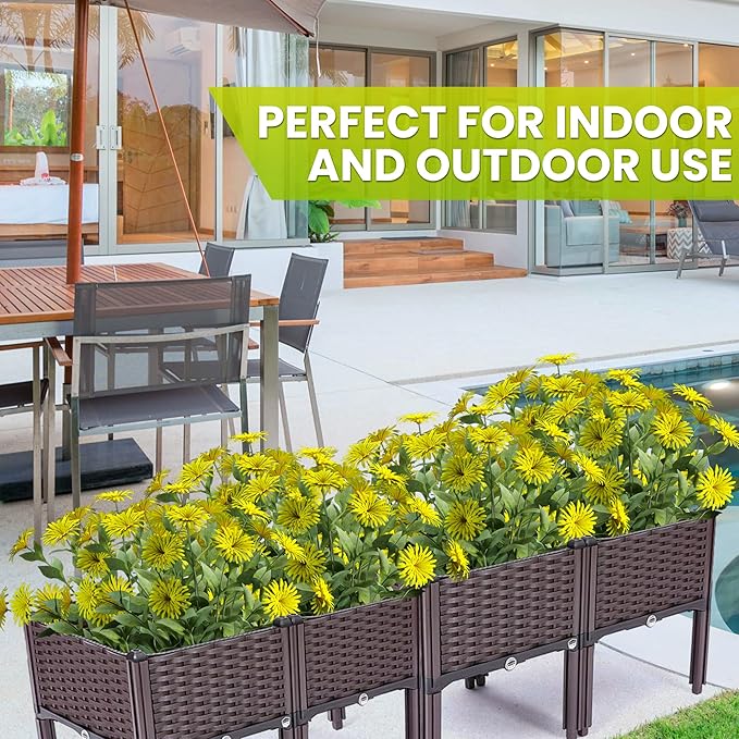 Raised Garden Beds | Vegetable Raised Plant Kit | Elevated Garden Bed with Legs | Self Watering Planter Box Ideal for Outdoor Gardening | Grow Flowers Herbs &amp Vegetables with Ease