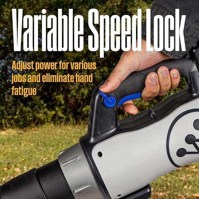 Westinghouse Cordless 20V Leaf Blower with 4Ah Battery and Charger 350 CFM and 110 MPH Max Airspeed 2 hr. Charge Time with Variable Speeds