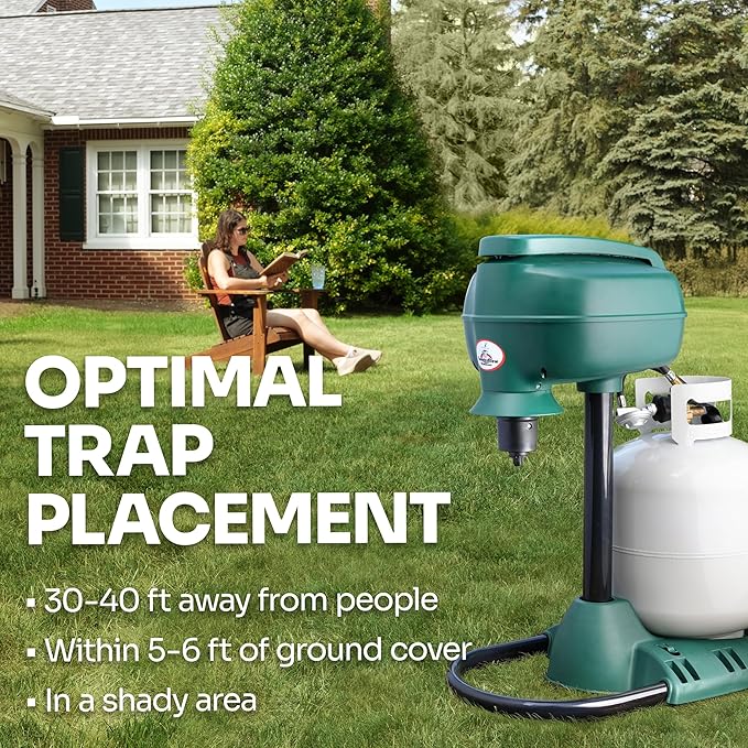 Mosquito Magnet MM4200B Patriot Plus Mosquito and Flying Insect Trap and Killer - Outdoor Fly Trap Protects Up to 1 Acre Green