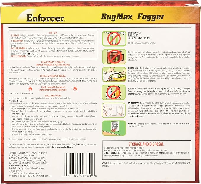 Enforcer EBMFOG2 3-Count BugMax Fogger 2-Ounce