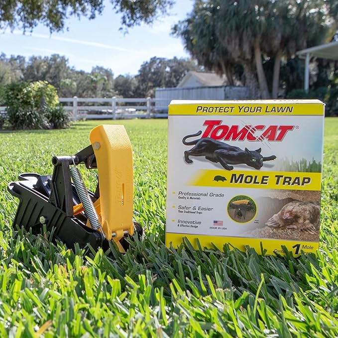 Tomcat Mole Trap Innovative and Effective Mole Remover Trap Kills Without Drawing Blood Reusable and Hands-Free 1 Trap