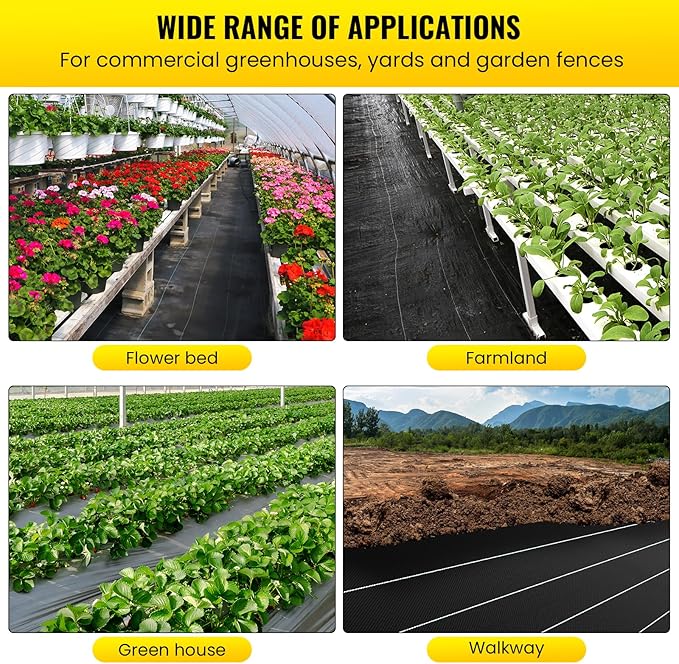 Driveway Fabric 6x300 ft Commercial Weed Barrier Heavy Duty 3.5oz French Drain Fabric for Erosion Control Landscape Projects