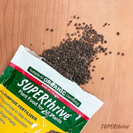 SUPERthrive Organic 4-4-4 All-Purpose Fertilizer Solid Granular and Ferry-Morse English Cottage Perennial Garden Seed Variety Pack