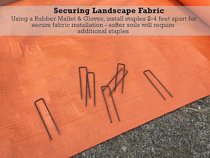 Sandbaggy Orange Ground Cover Weed Barrier - Great as Weed Blocker Landscape Fabric - Less Heat Absorbed Compared with Black Fabric (3 ft x 500 ft - 3 Rolls)