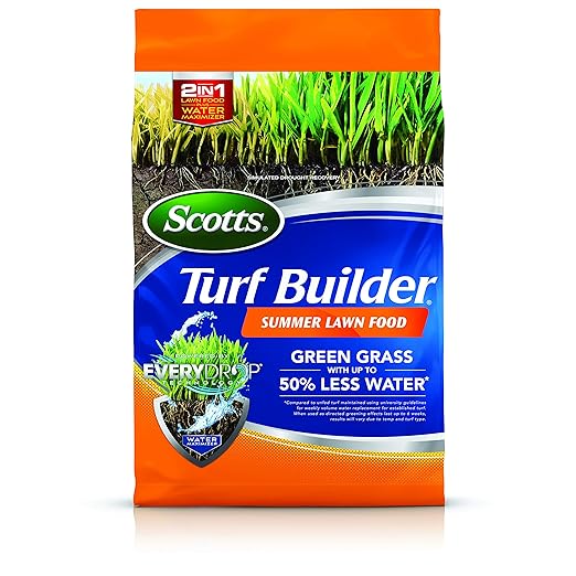Scotts Turf Builder Summer Lawn Fertilizer Plus Water Maximizer Safe for All Grass Types 12000 sq. ft. 28.26 lbs.