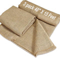 3 Pack 40 x15 Feet Natural Burlap FabricMultipurpose Burlap for Weed Barrier and GardeningJute Fiber for DecorationWedding Ceremony Aisle RunnerOutdoor Plant CareTree Wrap