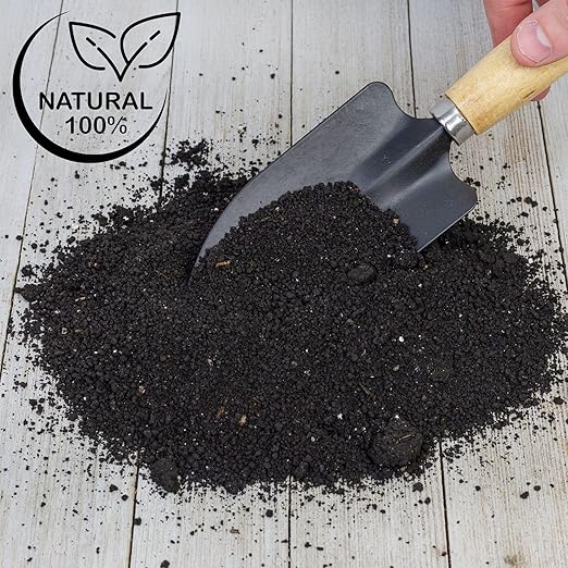 Soil Sunrise Premium Organic Worm Castings (8 Pounds) 8QT All Natural Soil Additive Soil Builder and Fertilizer