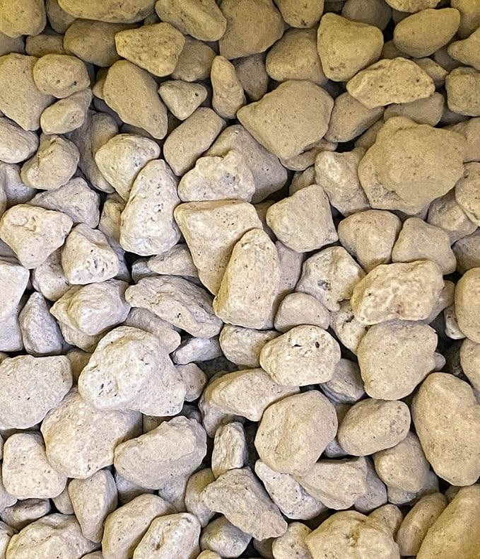 2.5 Quarts Genuine Japanese Hyuga Pumice for Orchid &amp Bonsai Tree Soil Mix - Medium Grain 6 m-12 mm (2.5Q Hyuga M)