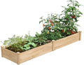 Greenes Fence Classic Cedar Raised Garden Bed 2' x 8' x 10.5 (1/2 Thick)