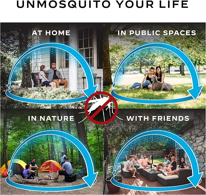 Thermacell E-Series Rechargeable Mosquito Repeller with 20’ Mosquito Protection Zone Bug Spray Alternative Scent Free