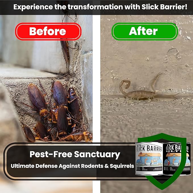 Home Kit - Ultimate Pest Control Solution for Crawling Insects Rodents &amp Squirrels - Water-Based &amp Solvent-Based Coatings - Durable &amp Long-Lasting - Easy Application - Ample Coverage