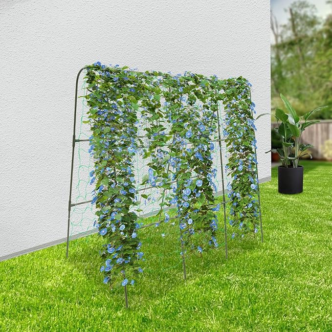 Garden Arch Tunnel Trellis for Climbing Plant Outdoor Garden Trellis Arch 3.94 FT Tall Arch Trellis for Climbing Plants Detachable Garden Tunnel with Netting