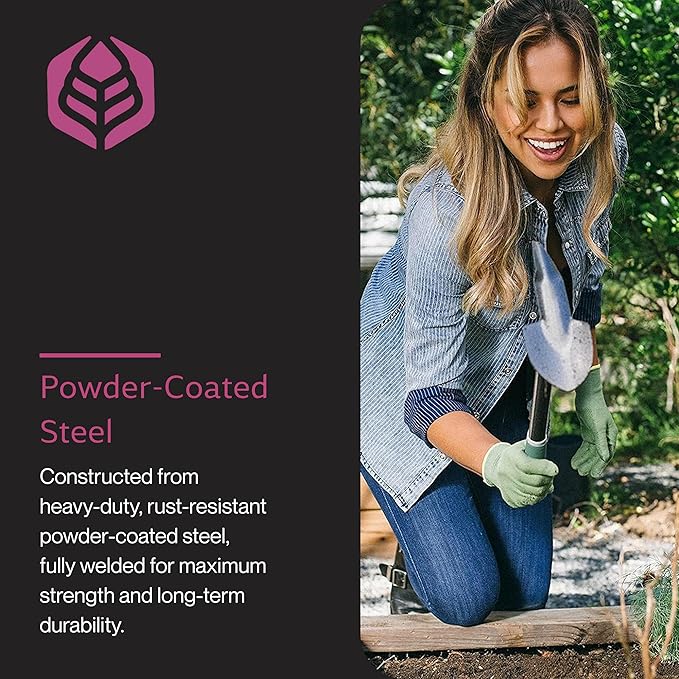 Yard Butler Terra Garden Hand Tools - Weeding Hand Tiller Tool for Efficient Gardening - Weed Remover Tool for Lawn &amp Garden Care - Durable Gardening Accessory Planter