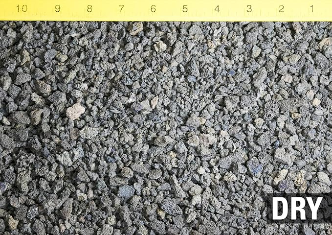 3 Gal. - 1/16 to 1/2 Horticultural Black Lava for Cactus &amp Succulent Bonsai Tree Soil Mix - Inorganic Additive (3GAL BK Lava L)