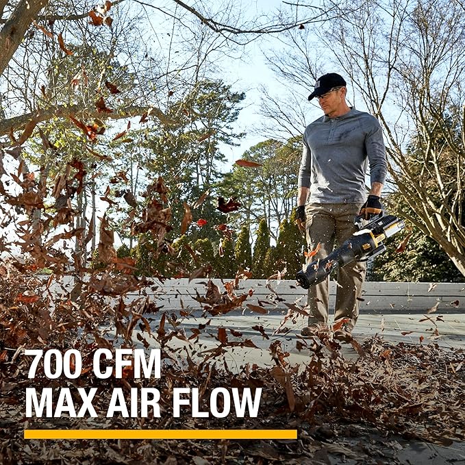 Cat DG650 60V 700 CFM 135 MPH Leaf Blower Cordless with Battery and ChargerAdjustable Speed Blowers for Lawn CareLightweight Cordless Leaf Blower with Variable Air Control Battery&ampCharger Includ