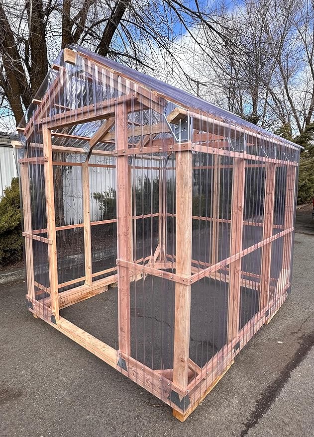 Greenhouse. Build Your Own DIY Greenhouse Bracket Kit. Includes Brackets and Complete Set of Plans. Expandable. Made in The USA. No Angled Cuts