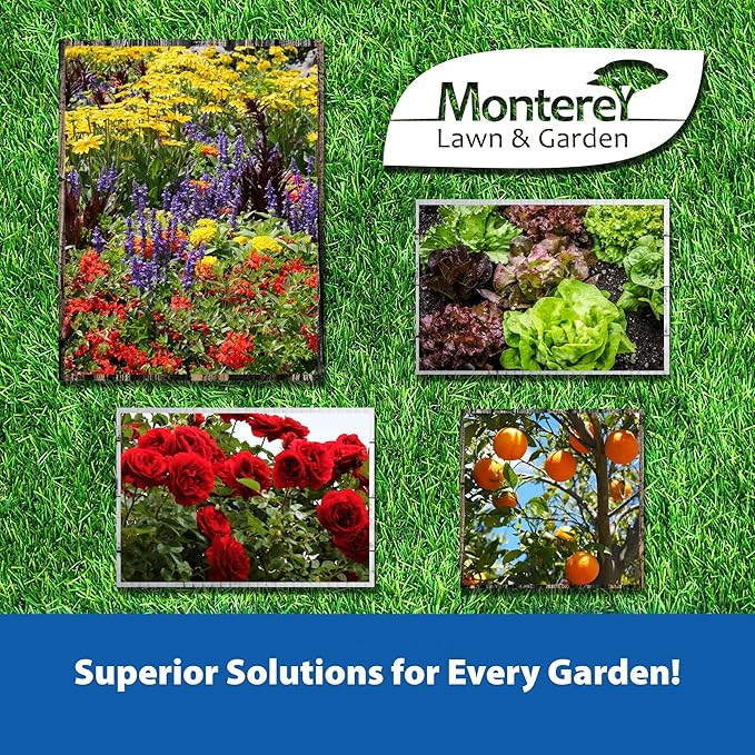 Monterey 70% Neem Oil Fungicide/Insecticide/Miticide Bundled with Measuring Spoon – Controls Powdery Mildew Black Spot Rust Spider Mites Aphids and More – 16oz RTS
