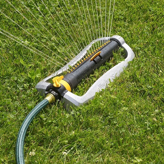 Melnor 65154AMZ XT Turbo Oscillating SprinklerMetal Base4500 sq. ft.Quick Connect Bundle3-Way AdjustableBlackYellow(Pack of 12)