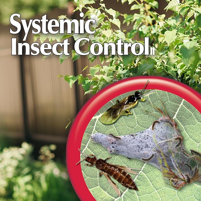Bonide Systemic Insect Control 16 oz Concentrate Long Lasting Insecticide for Outdoor Gardening Makes 16 Gallons