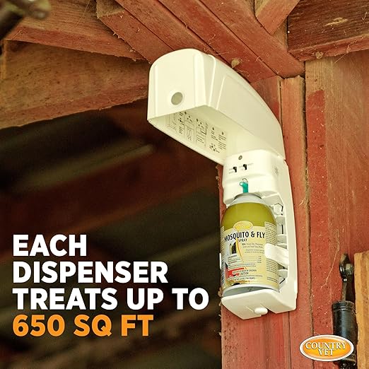 Country Vet Metered Mosquito and Fly Spray 6.4 oz cans 342033CVA (Case of 12) Dispenser NOT Included