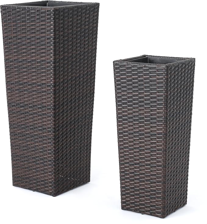 Rattan Flower Pot Brown
