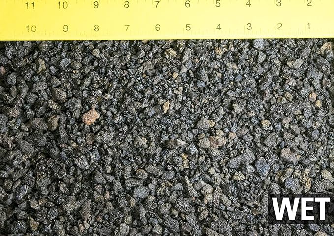 3 Gal. - 1/16 to 1/2 Horticultural Black Lava for Cactus &amp Succulent Bonsai Tree Soil Mix - Inorganic Additive (3GAL BK Lava L)
