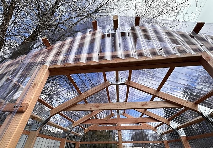 Greenhouse. Build Your Own DIY Greenhouse Bracket Kit. Includes Brackets and Complete Set of Plans. Expandable. Made in The USA. No Angled Cuts