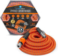 HydroTech 75 ft Expandable Garden Hose - Pro Series 2x Max Flow 3/4 No-Kink Flexibility Lightweight Hose for Lawn Garden Car Washing Deck and Patio Cleaning
