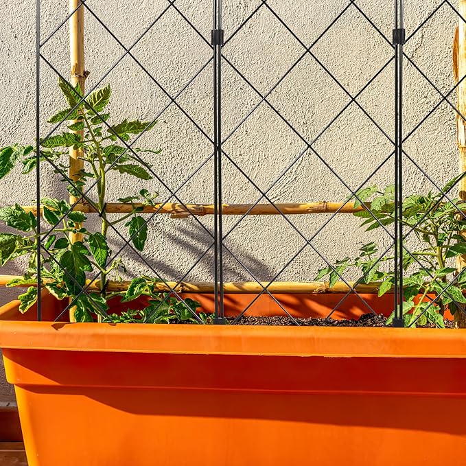 Balacoo Expandable Folding Garden Trellis Plant Support Stand for Climbing Plants Outdoor Vine Frame