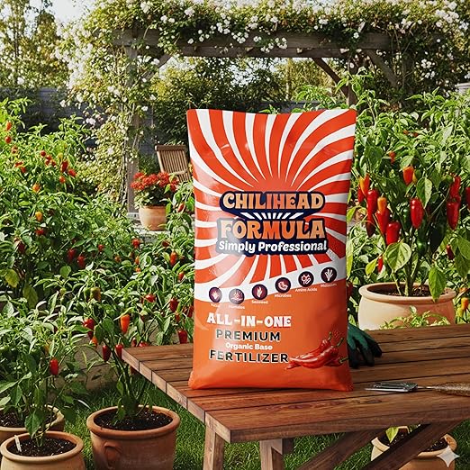 Chilihead Formula - All-in-One Fertilizer for Peppers &amp Chilies with Balanced Nutrition - Water Soluble Plant Food for Bold Harvests &amp Thriving Plants - 50 LB Bag