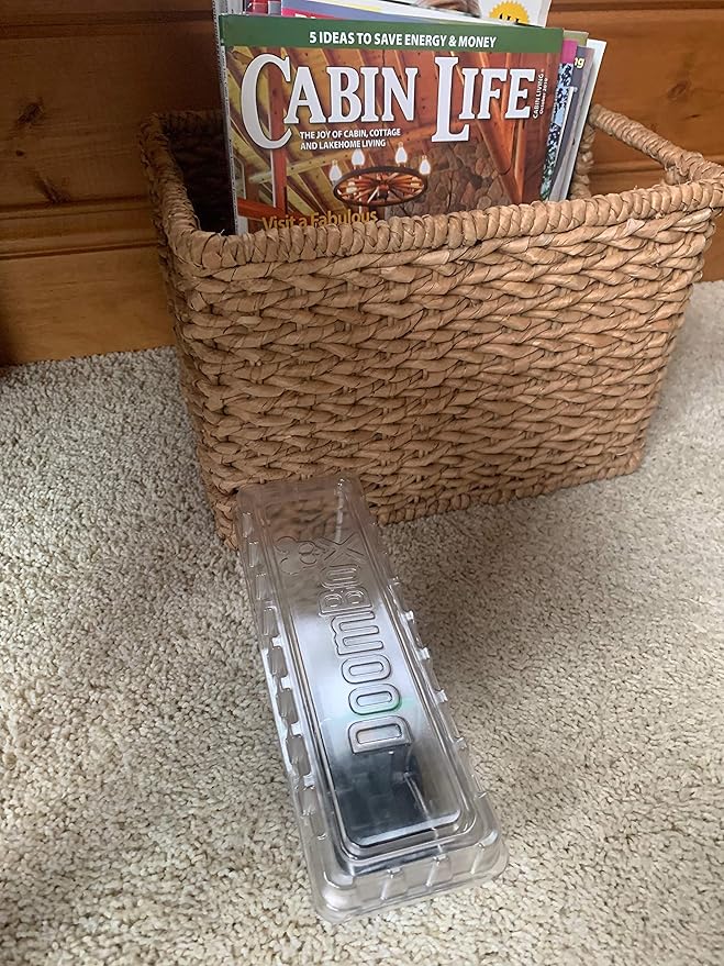 DoomBox™ Clear Enclosed Mouse Trap | Keeps the Mess with the Mouse | Patented Click-It™ Closure Technology | Safe for Kids &amp Pets | Certified Child Resistant | Made in USA (5) (Clear)