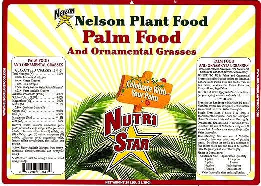 Nelson Plant Food - NutriStar Palm Food - 25 lb.