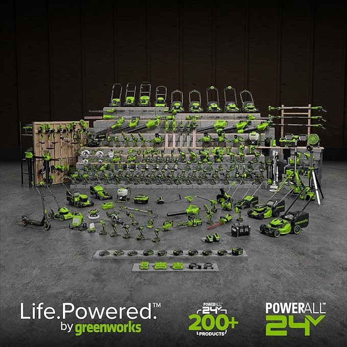 Greenworks 24V Axial Leaf Blower (100 MPH / 330 CFM) 2Ah Battery and Charger Included