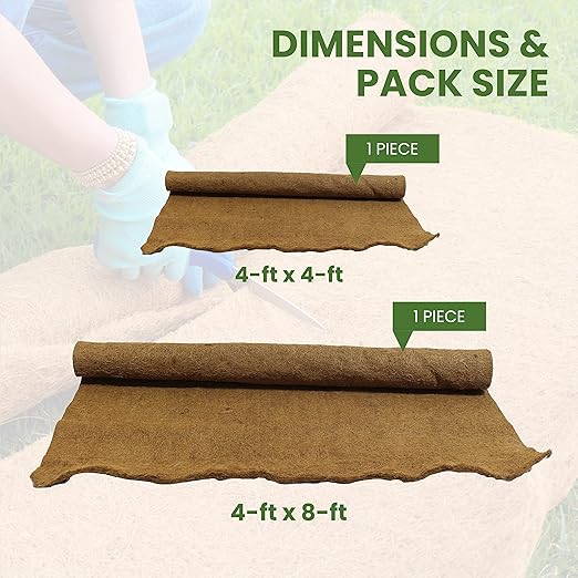 Envelor 4 ft. x 8 ft. Coconut Fiber Planter Liner EN-CGS-4x8-1