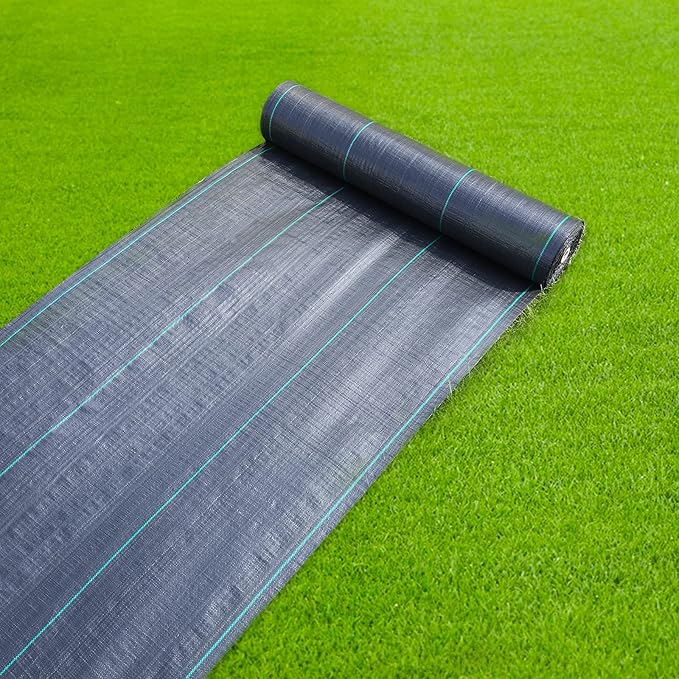 3ftx100ft Weed Barrier Landscape Fabric Heavy Duty 3.2oz Weed Barrier Fabric Easy Setup Woven Garden Landscaping Fabric
