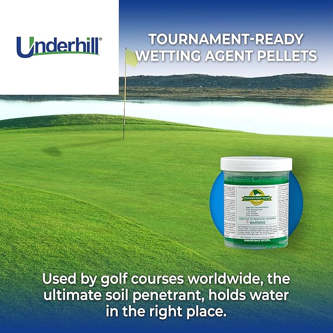Underhill UHTRPEL Tournament-Ready Wetting Agent Pellets Soil Surfactant for Lawn Garden Turf Grass Golf Greens 3 Tablets