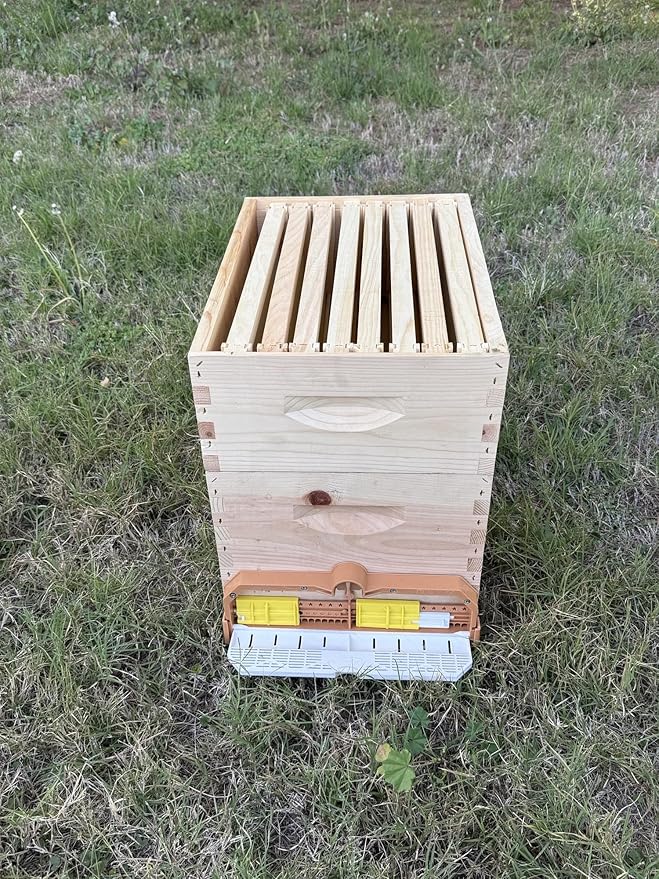 [New] Apimaye 8 Frame Screen Bottom Board with Bottom Tray &amp Pollen Trap