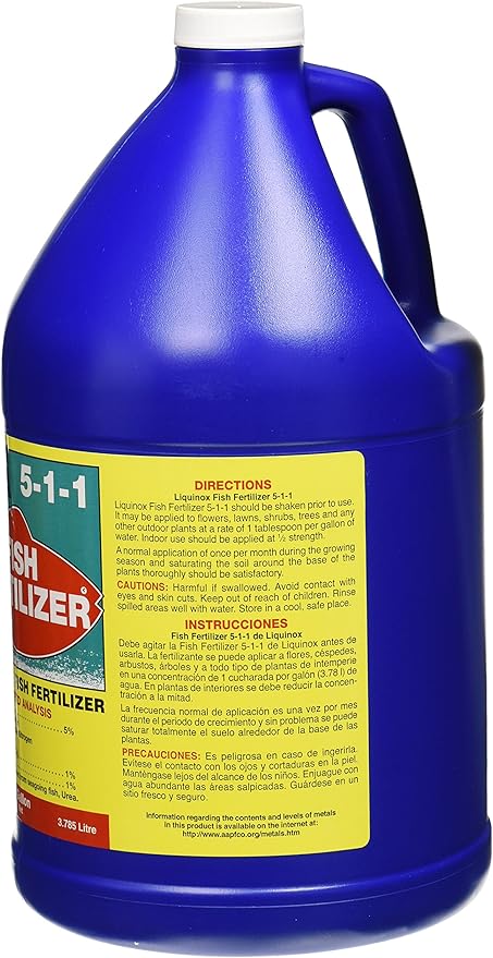 7128 Fish Emulsion Fertilizer and Jobe's Organics Vegetable Garden Fertilizer Bundle
