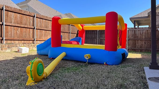 CoMiracle Air Blowers 950 Watt 1.25 HP Inflatable Bounce House Air Blower Outdoor Inflatable Castle and Jump Slides Blower