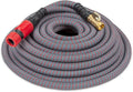 HydroTech 5/8 200 ft Expandable Garden Hose - Flexible Lightweight Durable and Burst-Proof Hose with Reinforced Latex Core and Solid Brass Fittings - Great for Lawn Care Garden and Car Washing