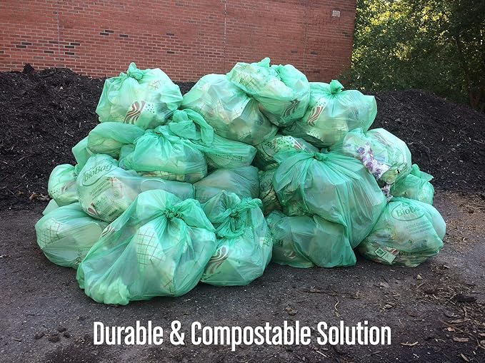 BioBag Compostable Lawn &amp Leaf Yard Waste Bags 33 Gallon 10 count (pack of 2)