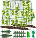Cucumber Trellis 50 X 47 U-Shape Garden Trellis for Climbing Plants Outdoor Arch Trellis Cucumber for Raised Bed Foldable Plant Support for Vine/Vegetable/Tomato/Zucchini/Pea