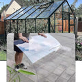 Polycarbonate Panel Roofing SheetsClear Acrylic Plastic SheetOutdoor Awning ShelterUV Protection Rainproof Roof CoverRoof CladdingGreenhouse Shed CanopyEasy to Cut (5.1 x 39.4ft)