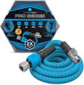 HydroTech 25 ft Expandable Garden Hose - Pro Series 2x Max Flow 3/4 No-Kink Flexibility Lightweight Hose for Lawn Garden Car Washing Deck and Patio Cleaning