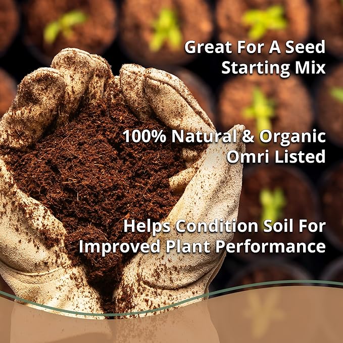 Coco Coir 650gm Bricks (10-Pack) + Worm Bliss (2 Gallons) - Organic Coco Coir for Plants &amp Worm Castings for Plants - Coconut Coir Bricks - Earthworm Castings Worm Fertilizer - Garden Soil Potting